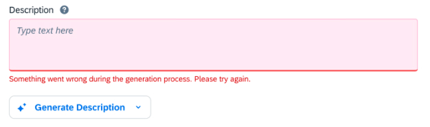 AI error message example